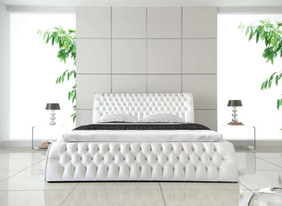 Chesterfield Bed Upholstery Design Double Hotel Beds 180x200 Bedroom Leather